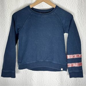 SOVEREIGN CODE Girls Sequin Stripes Sleeve Sweater